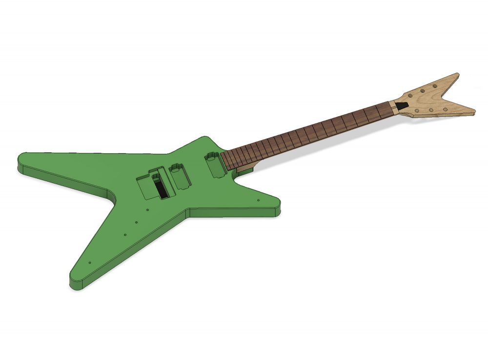 CAD Guitar Model – Dean ML (Custom)