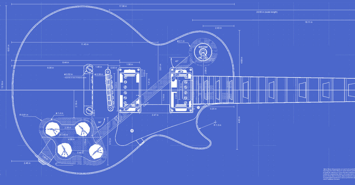 Gibson Les Paul Guitar Templates