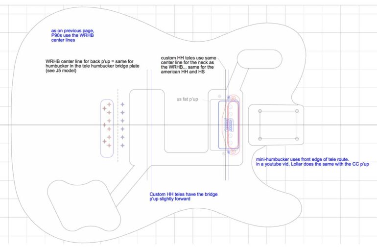 Fender Telecaster Guitar Templates Electric Herald