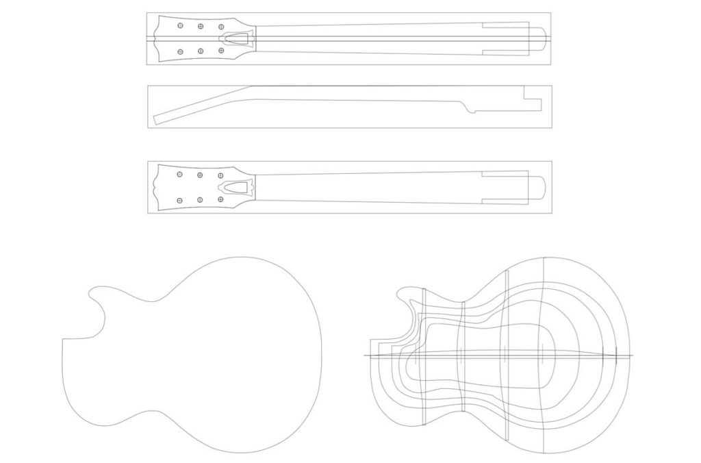 Les Paul Headstock Template
