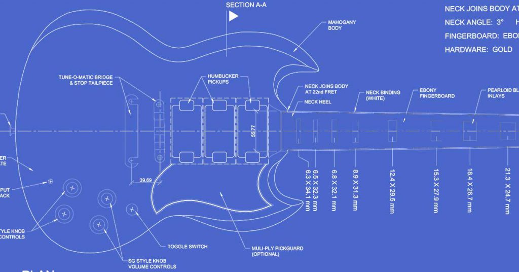 Gibson on sale sg schematic