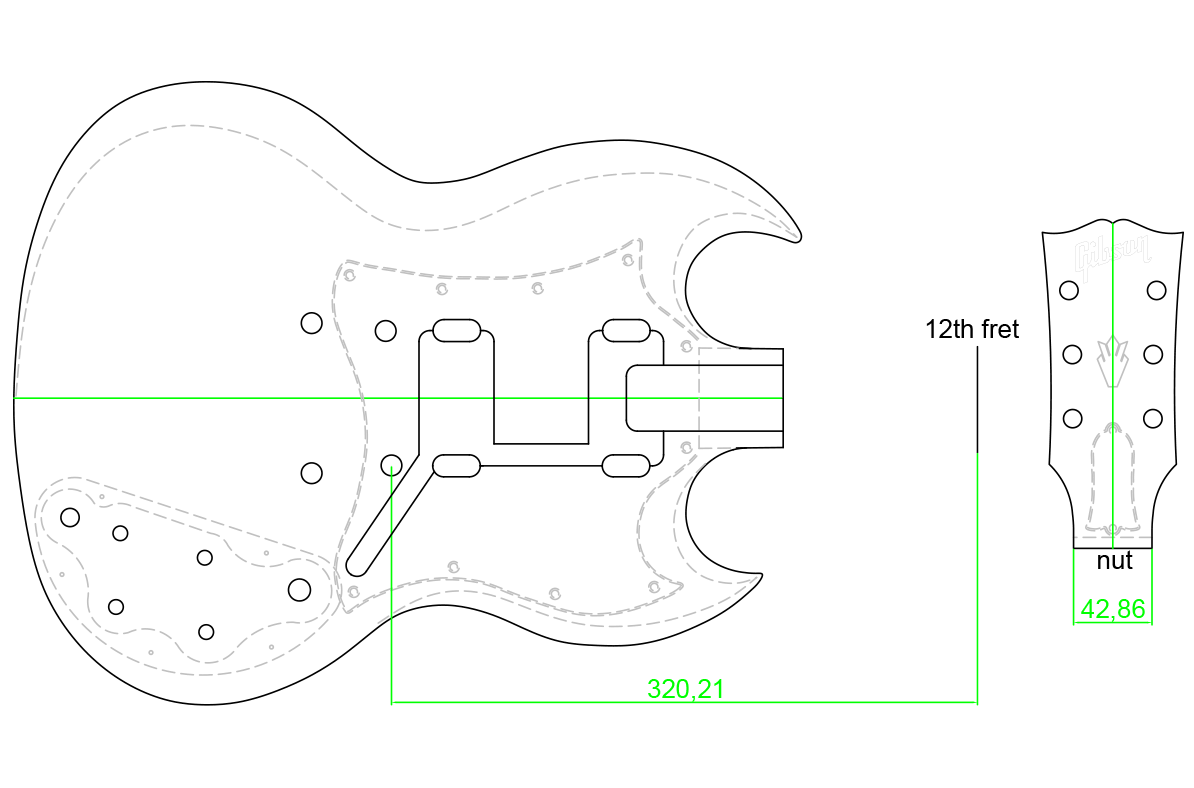 Explorer Guitar Dimensions