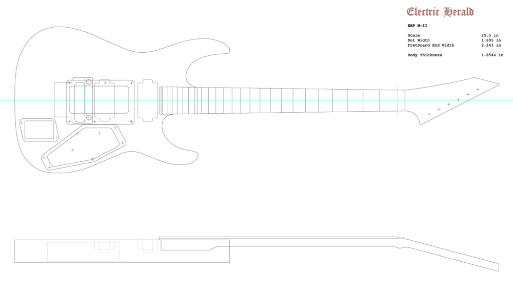 Guitar DXF - ESP M-II