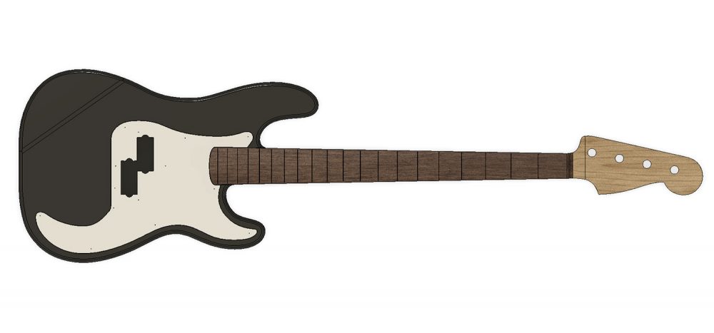 CAD Bass Model - Fender Precision