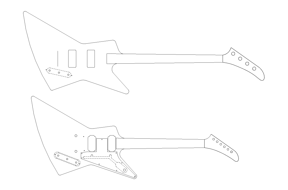 Gibson explorer discount body measurements
