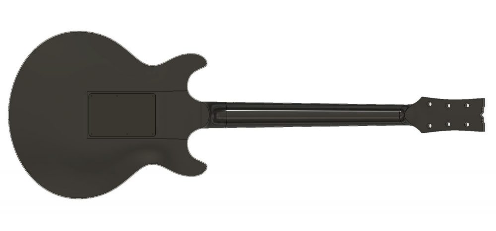 CAD Guitar Model - Ibanez AM75