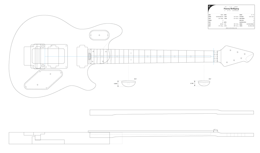 Guitar DXF Peavey Wolfgang Electric Herald