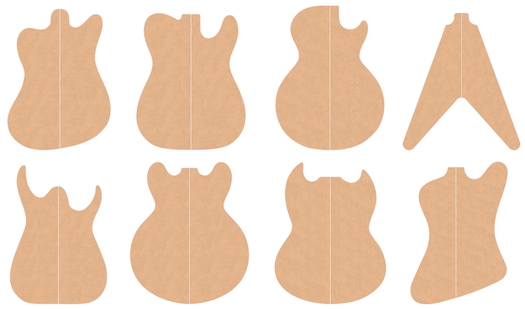 Guitar Body Templates